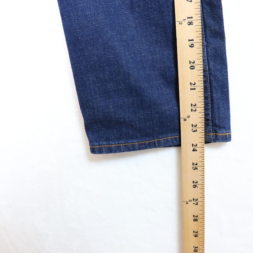 ABERCROMBIE & FITCH Dark Blue Ultra High Rise Ankle Straight Jeans 28/6s - Picture 7 of 9